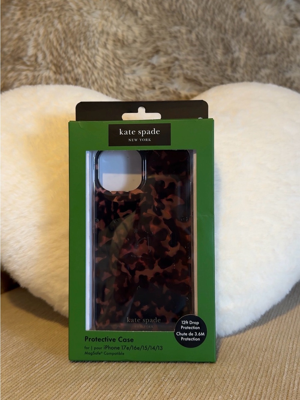 Kate Spade New York Tortoise MagSafe Case iPhone 17e 16e 15 14 13 NWT